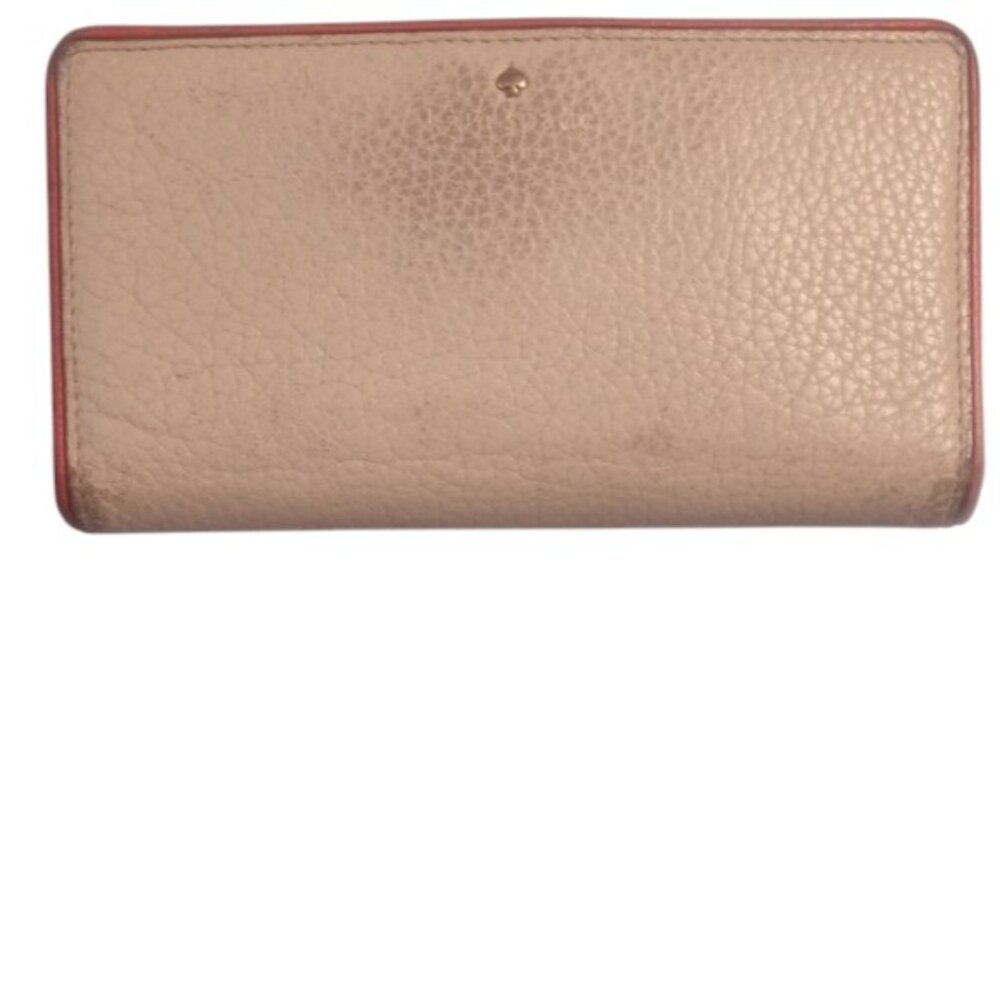 kate spade | cream | leather wallet | snap closure - needs to be painted